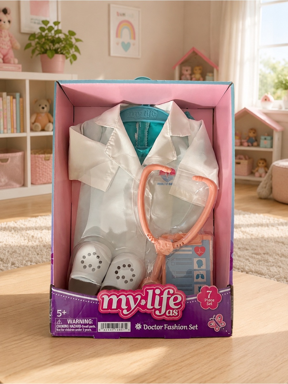 My Life As Doctor Fashion Set 18β Doll 7-Piece Scrubs Lab Coat Accessories
